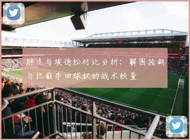 胖虎与埃德松对比分析：解围抢断与拦截夺回球权的战术较量